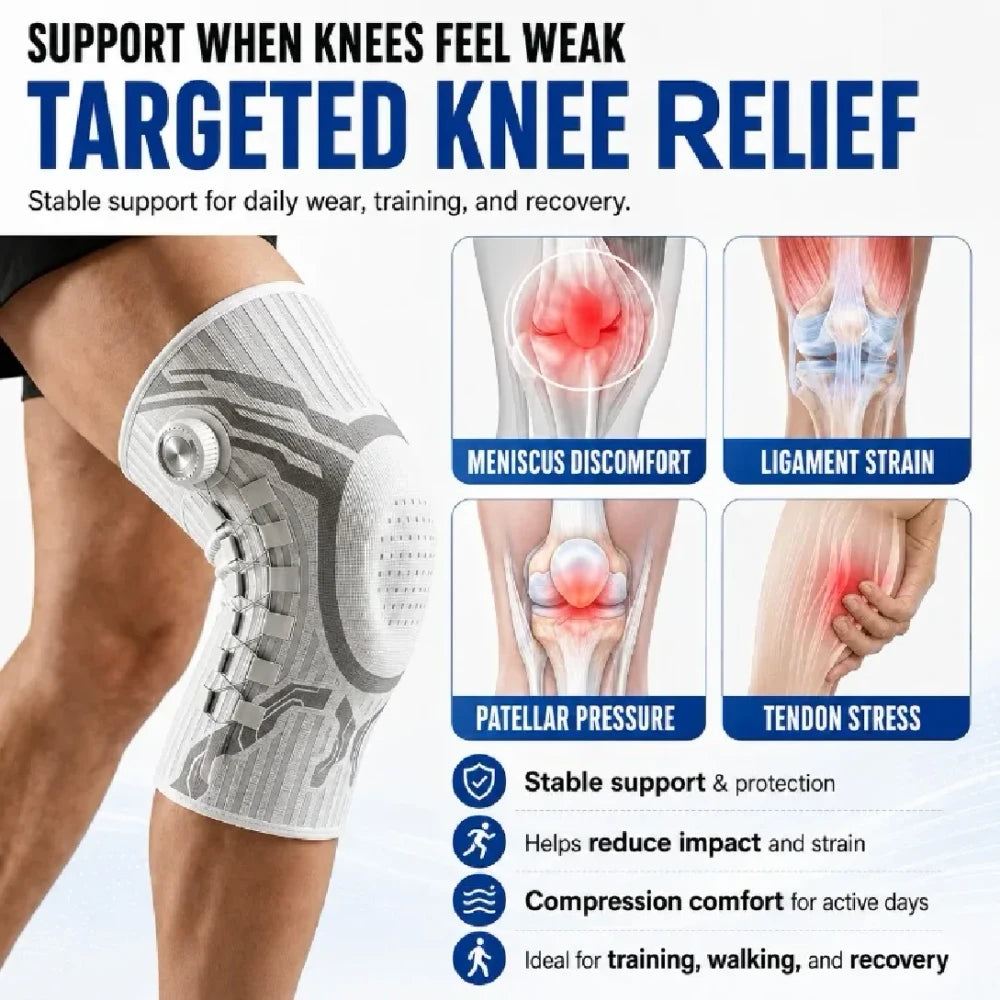 Adjustable Knee Support Brace – Comfortable Stability for Fitness, Training &amp; Everyday Movement